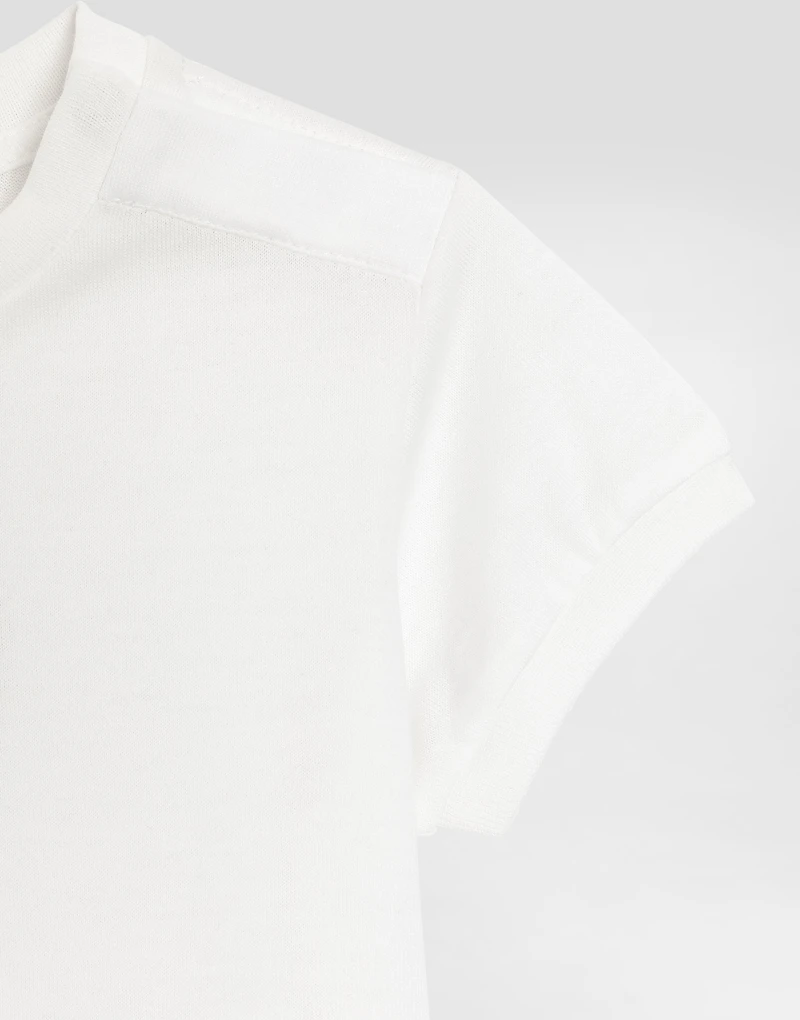 Jersey t-shirt with leopard print and glitter