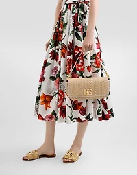 Rafia crochet shoulder bag