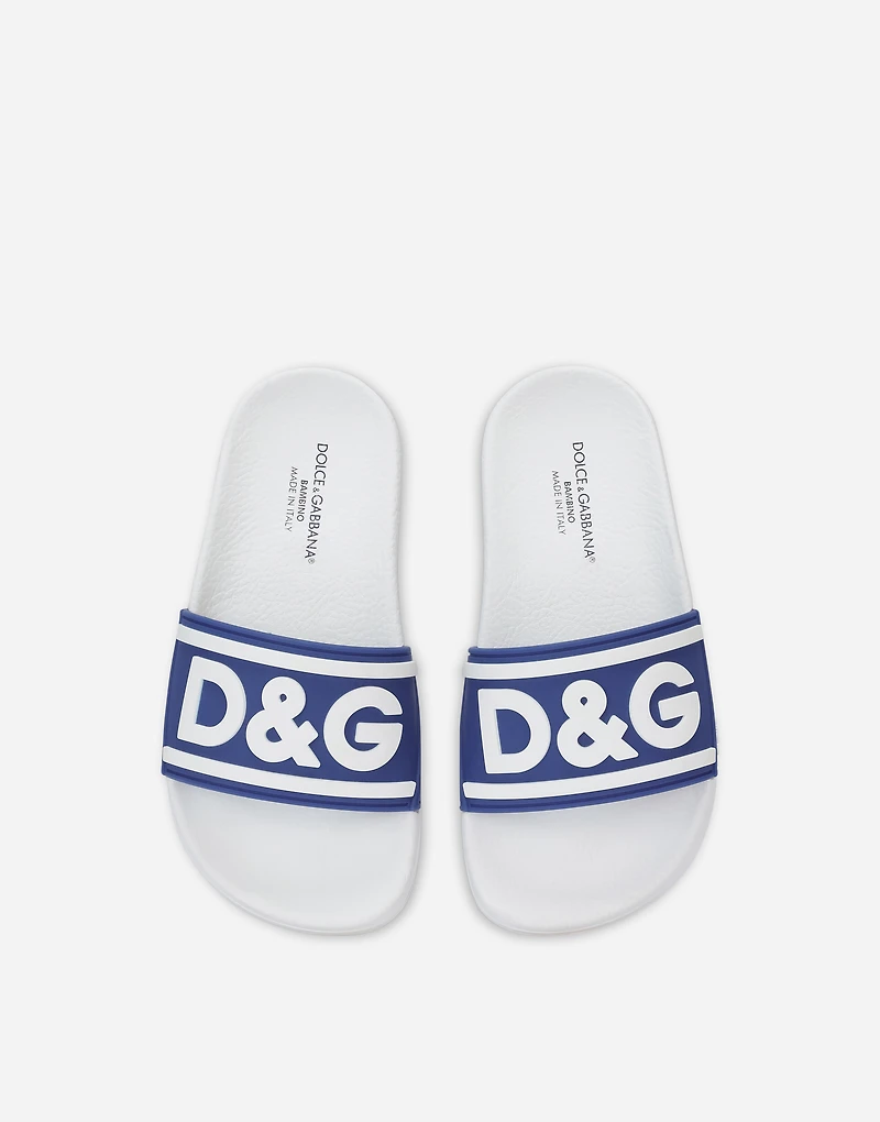 Rubber sliders with logo print