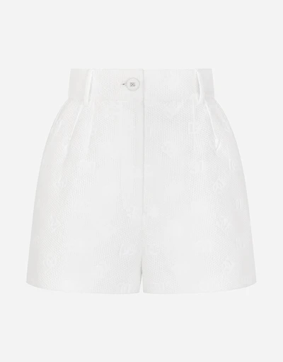 Jacquard shorts with all-over DG logo