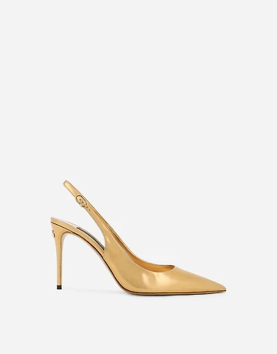 Calfskin slingbacks