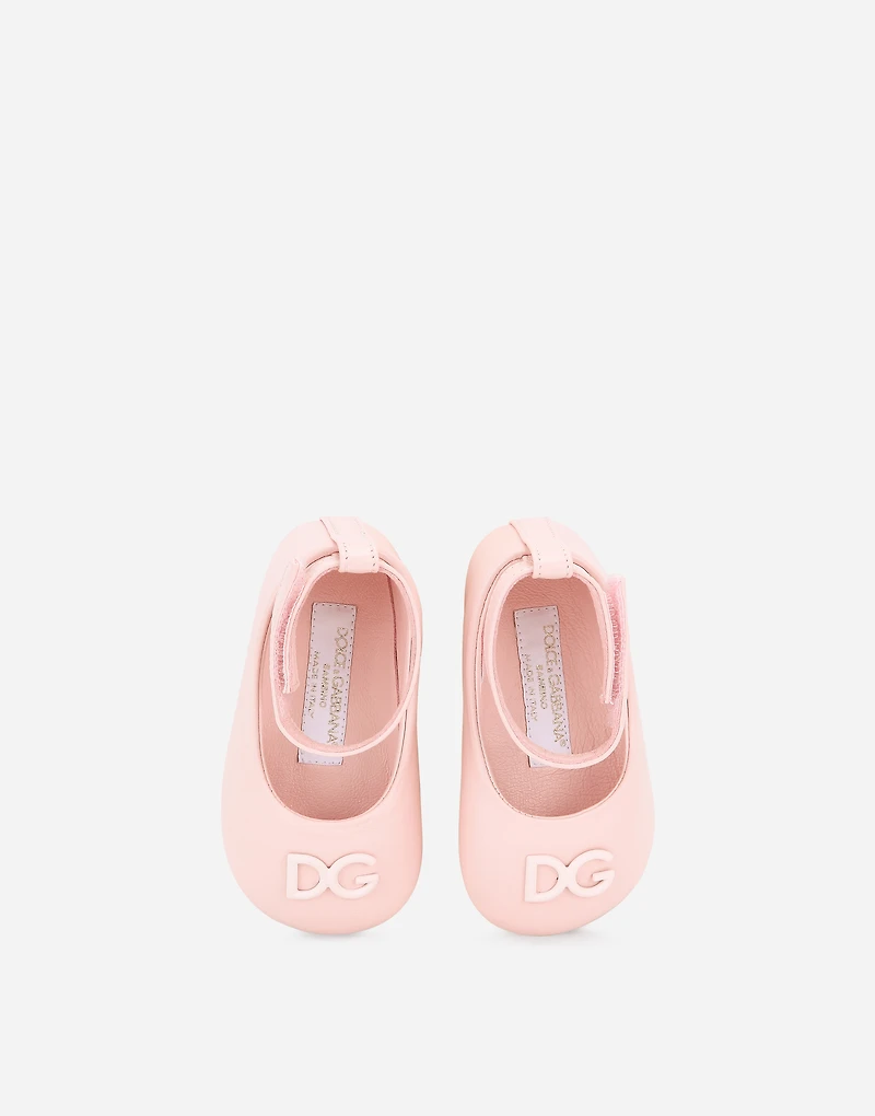 Nappa leather newborn ballet flats