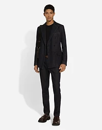 Double-breasted Taormina-fit denim jacket