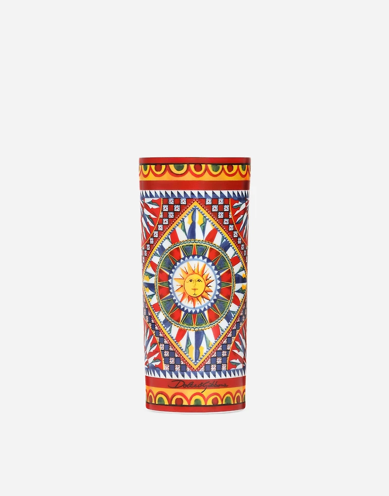 Cylindrical Porcelain Vase
