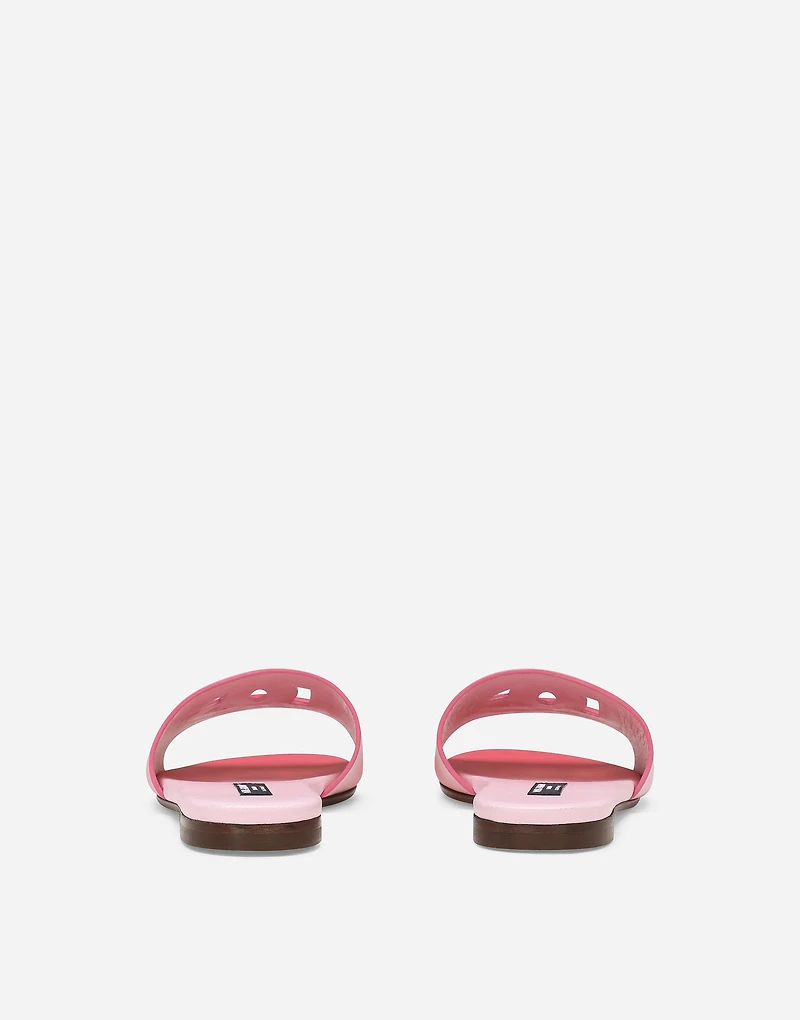 Printed calfskin sliders