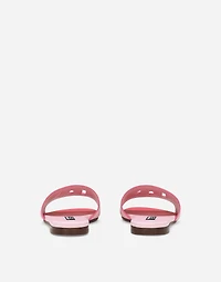 Printed calfskin sliders