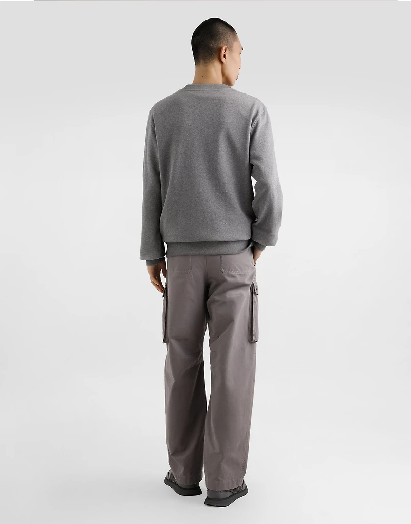 Cotton sweatshirt with embroidery