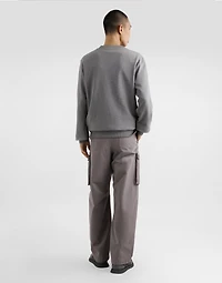 Cotton sweatshirt with embroidery