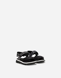 Technical fabric sandals with DG logo