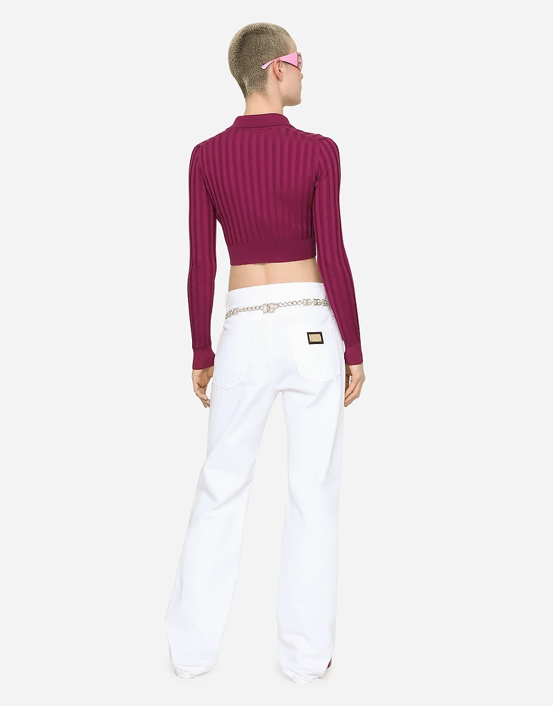Boyfriend jeans with rips