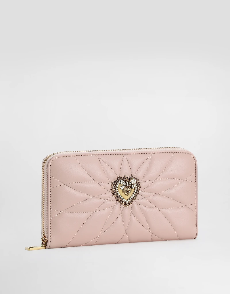 Zip-around Devotion wallet in nappa leather