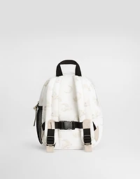 Sweatshirt-fabric backpack with moon and stars print