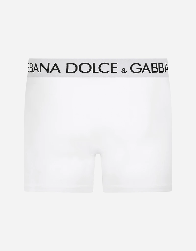 Two-way-stretch cotton jersey long-leg boxers