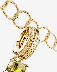 Charm I Lettering 18-carat yellow gold and multicolored gems