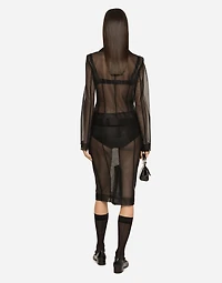 Single-breasted marquisette Dolce jacket