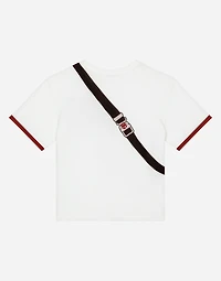 Jersey T-shirt with belt-bag print