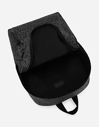 Coated jacquard backpack