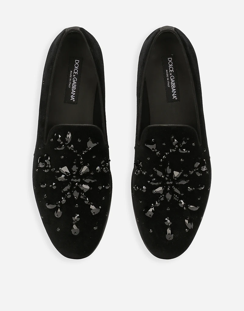 Velvet slippers