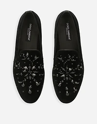Velvet slippers