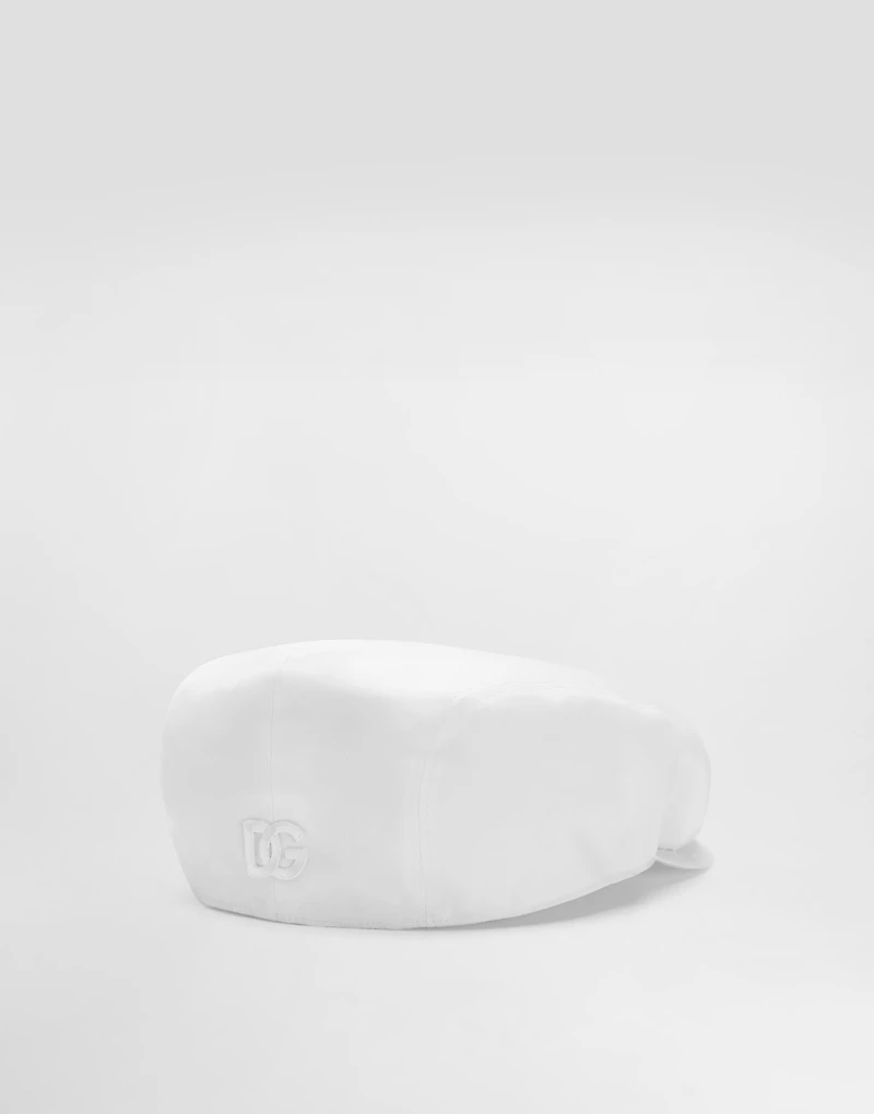 Cotton gabardine flat cap
