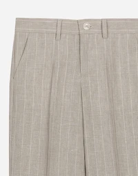 Classic pinstripe linen pants