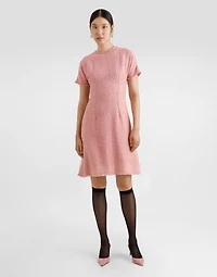 Raschel tweed midi dress with DG logo
