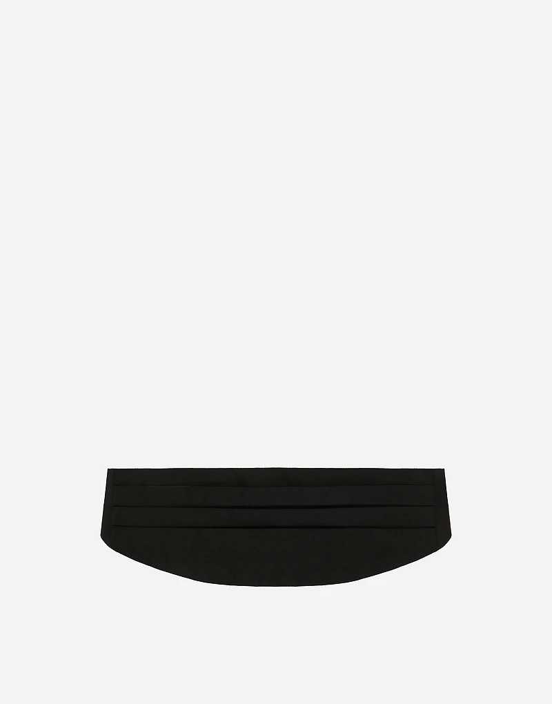Silk satin cummerbund