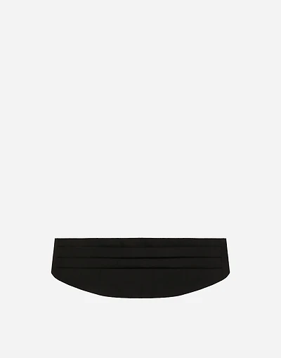 Silk satin cummerbund