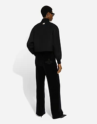 Cotton chenille jogging pants with DG logo