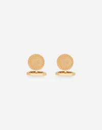 Round cufflinks with DG logo