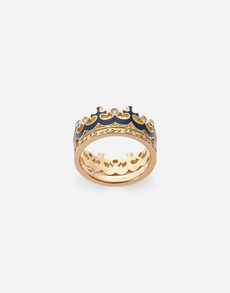 Royal Ring 18-carat yellow gold and diamonds