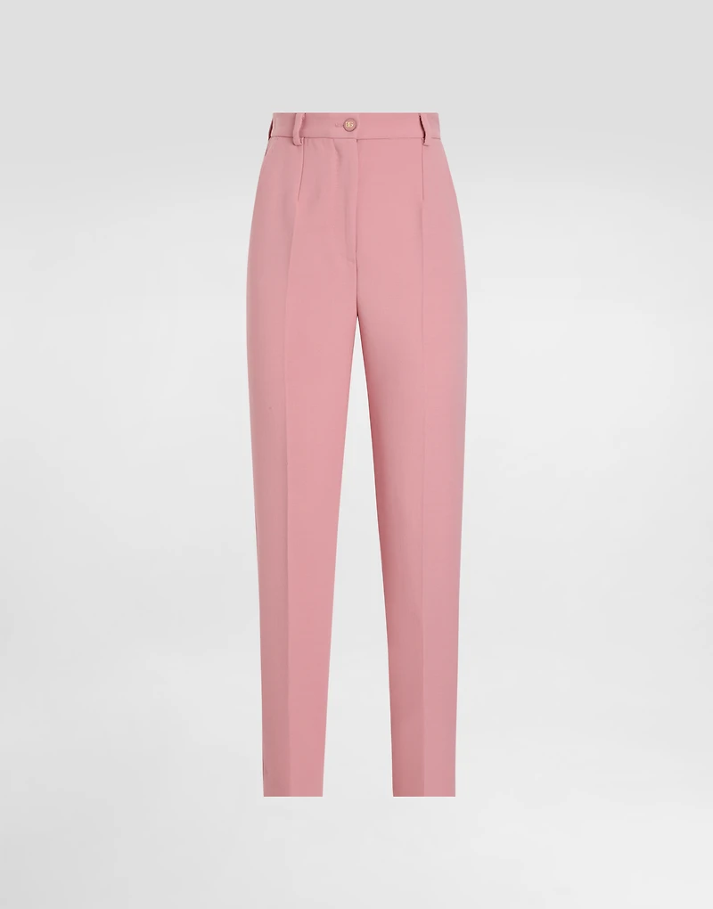 Tailored double wool crepe pants