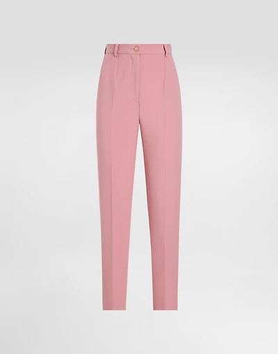 Tailored double wool crepe pants