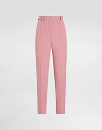 Tailored double wool crepe pants