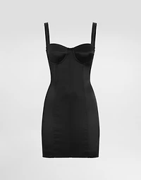 Satin corset minidress