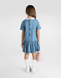 Chambray dress with DG logo