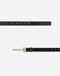Brushed calfskin belt