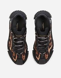 Leopard-print cotton NS1 slip-on sneakers