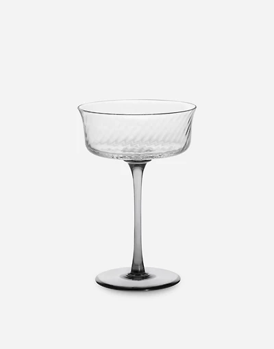 Hand-Blown Murano Champagne Coupe