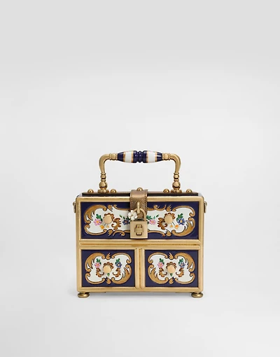 Dolce Box handbag in painted wood