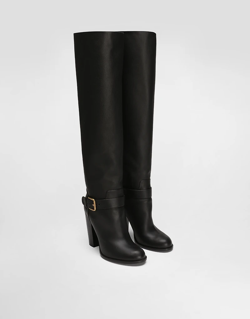 Calfskin boots