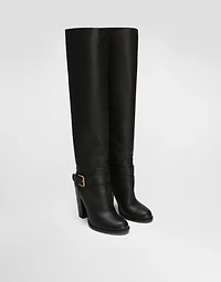 Calfskin boots