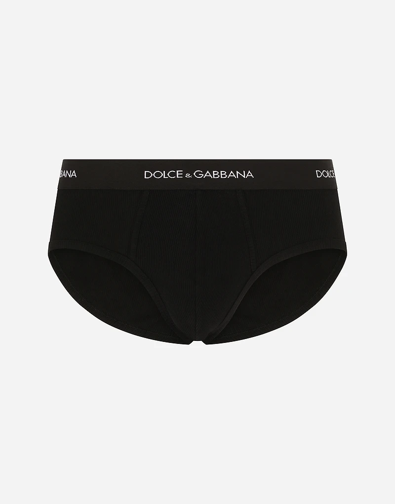 Fine-rib cotton Brando briefs