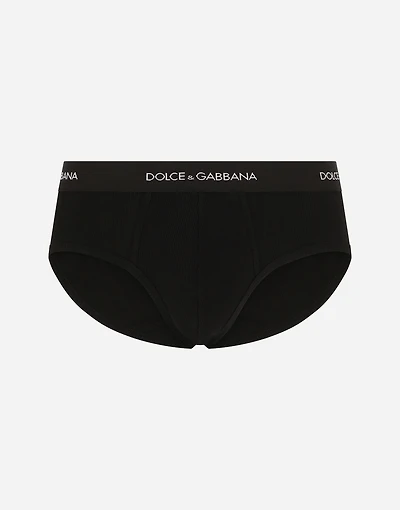 Fine-rib cotton Brando briefs