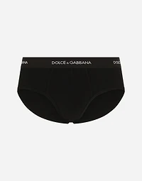 Fine-rib cotton Brando briefs