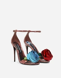 Patent leather sandals