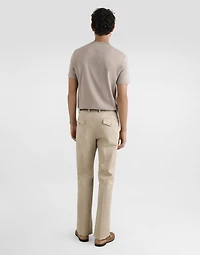 Cotton gabardine cargo trousers