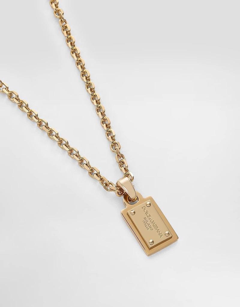 Necklace with Dolce&Gabbana logo plate