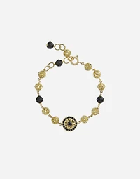  Sicily Bracelet 18-carat yellow gold, black jades and black sapphires