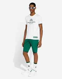 Cotton T-shirt with logo print